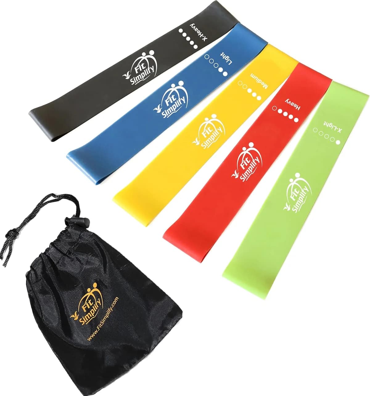 Fit Simplify resistance exercise bands with handles for strength training