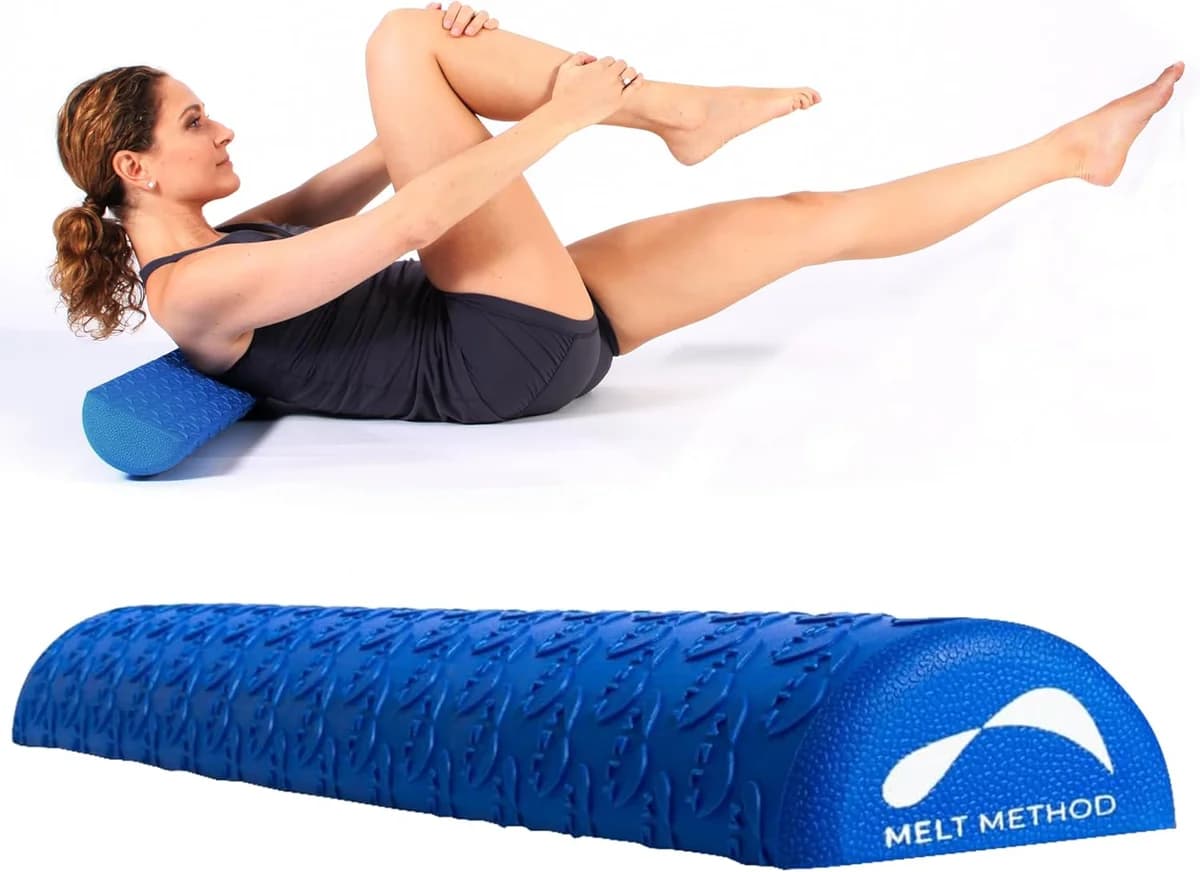 MELT Method half foam roller for gentle spine and fascia work