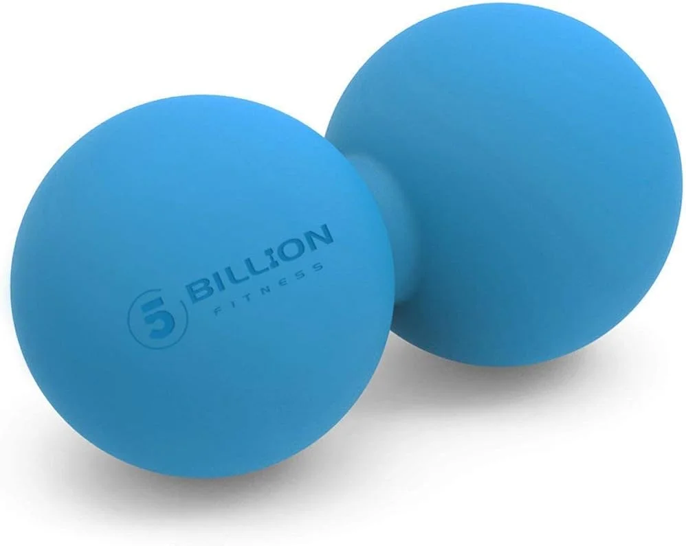 Peanut-shaped massage mobilization ball for spine and neck fascia release