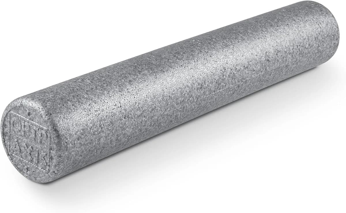 Moderate density foam roller for myofascial release and muscle recovery